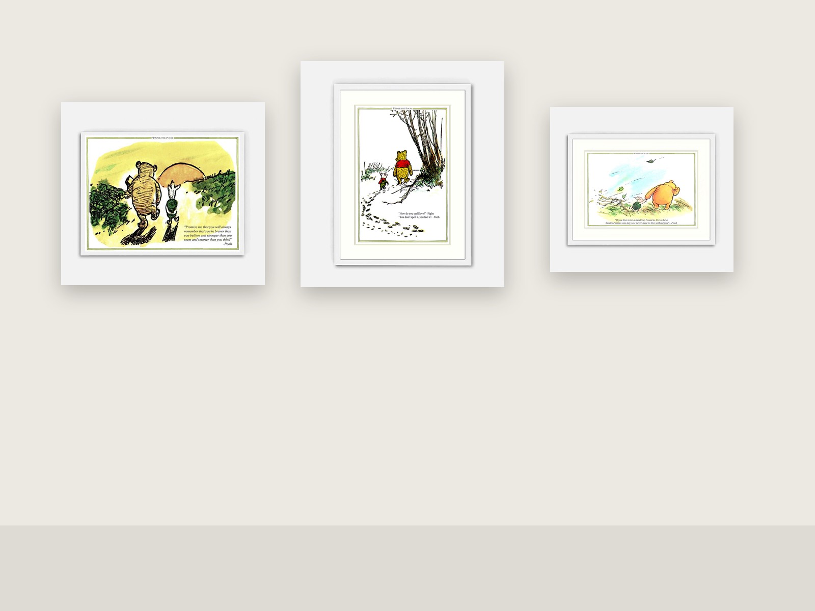 Modern neutral nursery gallery wall