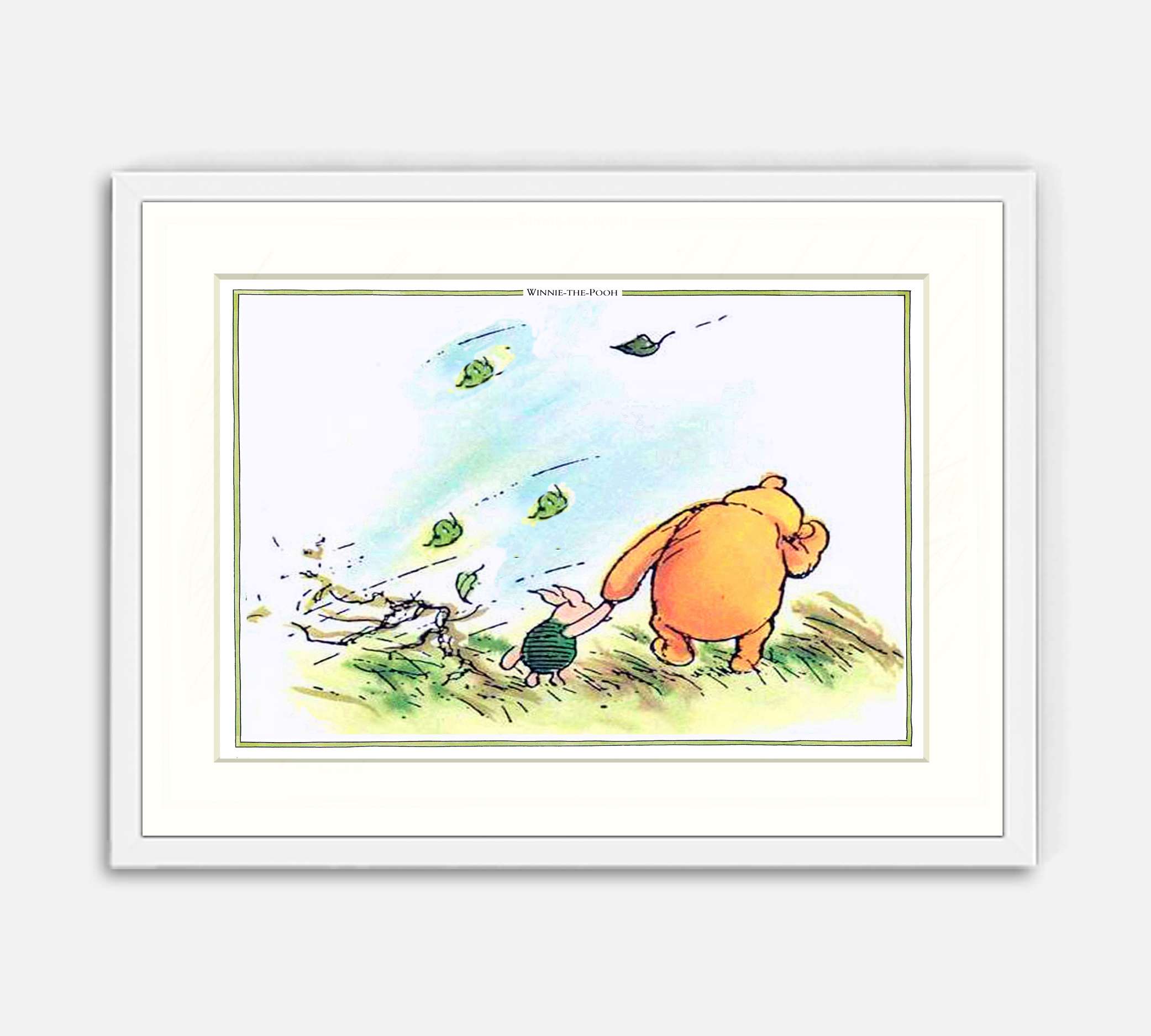 Pooh And Piglet Out In A Gale